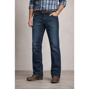 Blake Shelton x Lands' End Bootcut Jeans Dark Wash Stretch Denim 50T